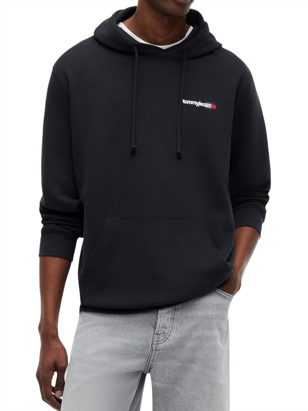 TOMMY JEANS 1USCITA Felpa Tommy Jeans Logo Stampato Nero