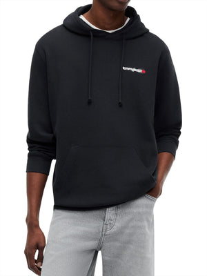 TOMMY JEANS 1USCITA Felpa Tommy Jeans Logo Stampato Nero
