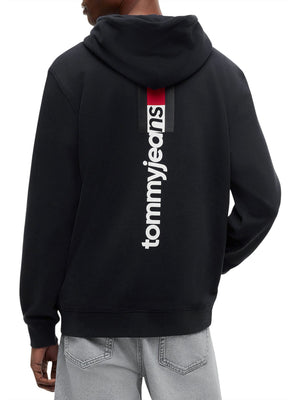 TOMMY JEANS 1USCITA Felpa Tommy Jeans Logo Stampato Nero