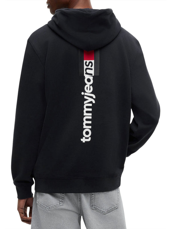 TOMMY JEANS 1USCITA Felpa Tommy Jeans Logo Stampato Nero