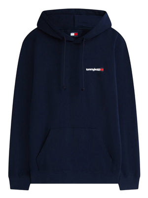 TOMMY JEANS 1USCITA Felpa Tommy Jeans Logo Stampato Navy