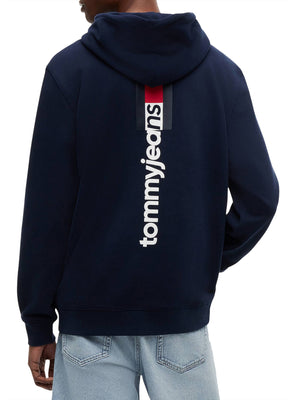 TOMMY JEANS 1USCITA Felpa Tommy Jeans Logo Stampato Navy