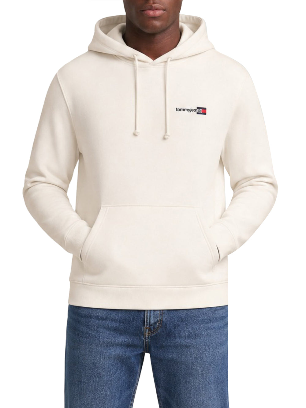 TOMMY JEANS 1USCITA Felpa Tommy Jeans Logo Stampato Bianco