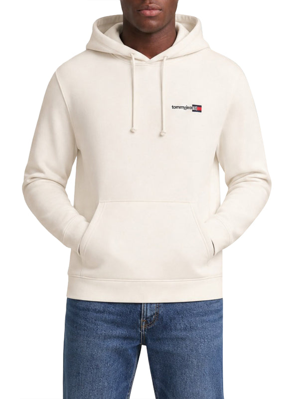 TOMMY JEANS 1USCITA Felpa Tommy Jeans Logo Stampato Bianco