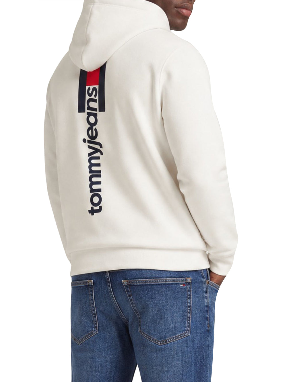 TOMMY JEANS 1USCITA Felpa Tommy Jeans Logo Stampato Bianco