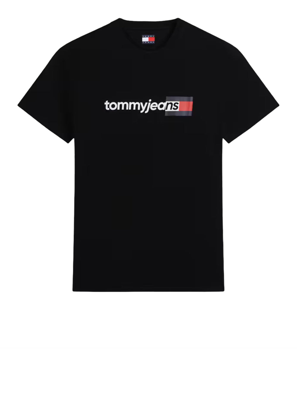 TOMMY JEANS 1USCITA T-Shirt Tommy Jeans Logo Frontale Nero