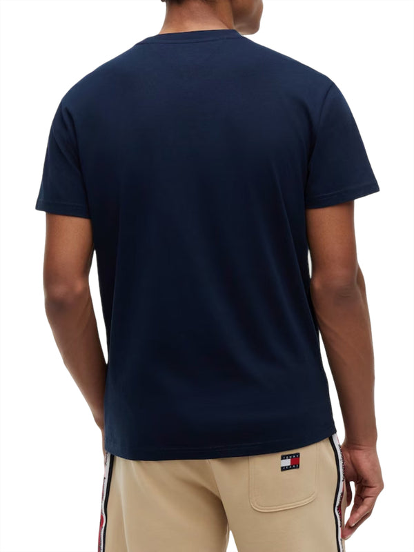 TOMMY JEANS 1USCITA T-Shirt Tommy Jeans Logo Frontale Navy