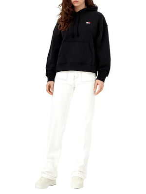 TOMMY JEANS 1USCITA Felpa Tommy Jeans Patch Logo Frontale Nero