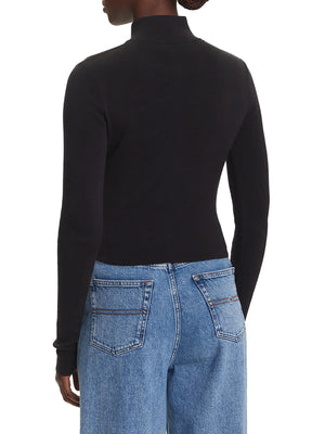 TOMMY JEANS 1USCITA Maglia Tommy Jeans Patch Logo Frontale Nero