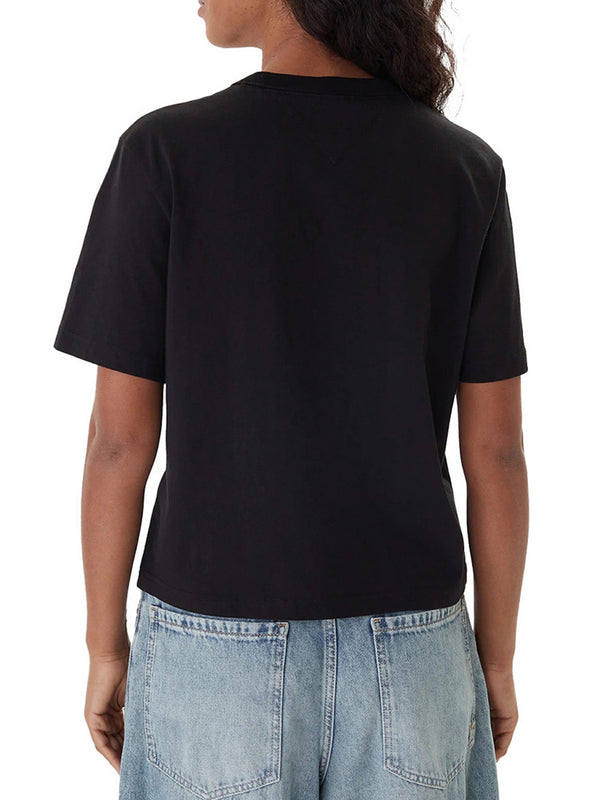 TOMMY JEANS 1USCITA T-Shirt Tommy Hilfiger Boxy Fit - Nero