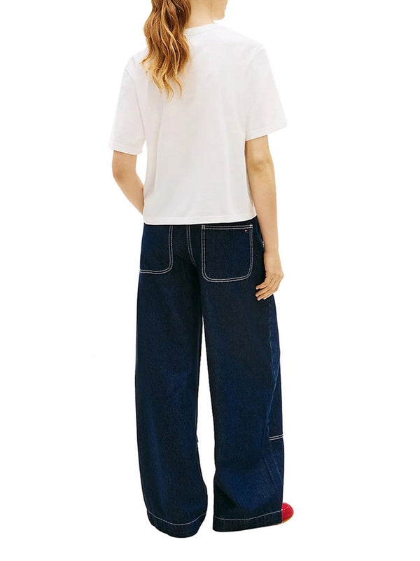 TOMMY JEANS 1USCITA T-Shirt Tommy Hilfiger Boxy Fit - Bianco