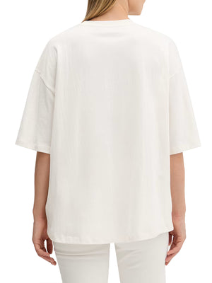 TOMMY JEANS 1USCITA T-Shirt Tommy Jeans Logo Frontale Bianco