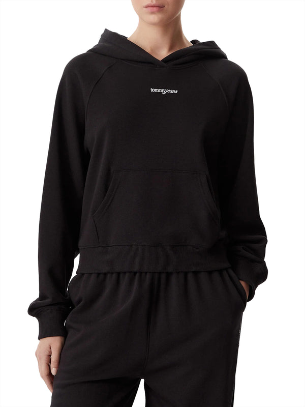 TOMMY JEANS 1USCITA Felpa Tommy Jeans Tinta Unita Nero
