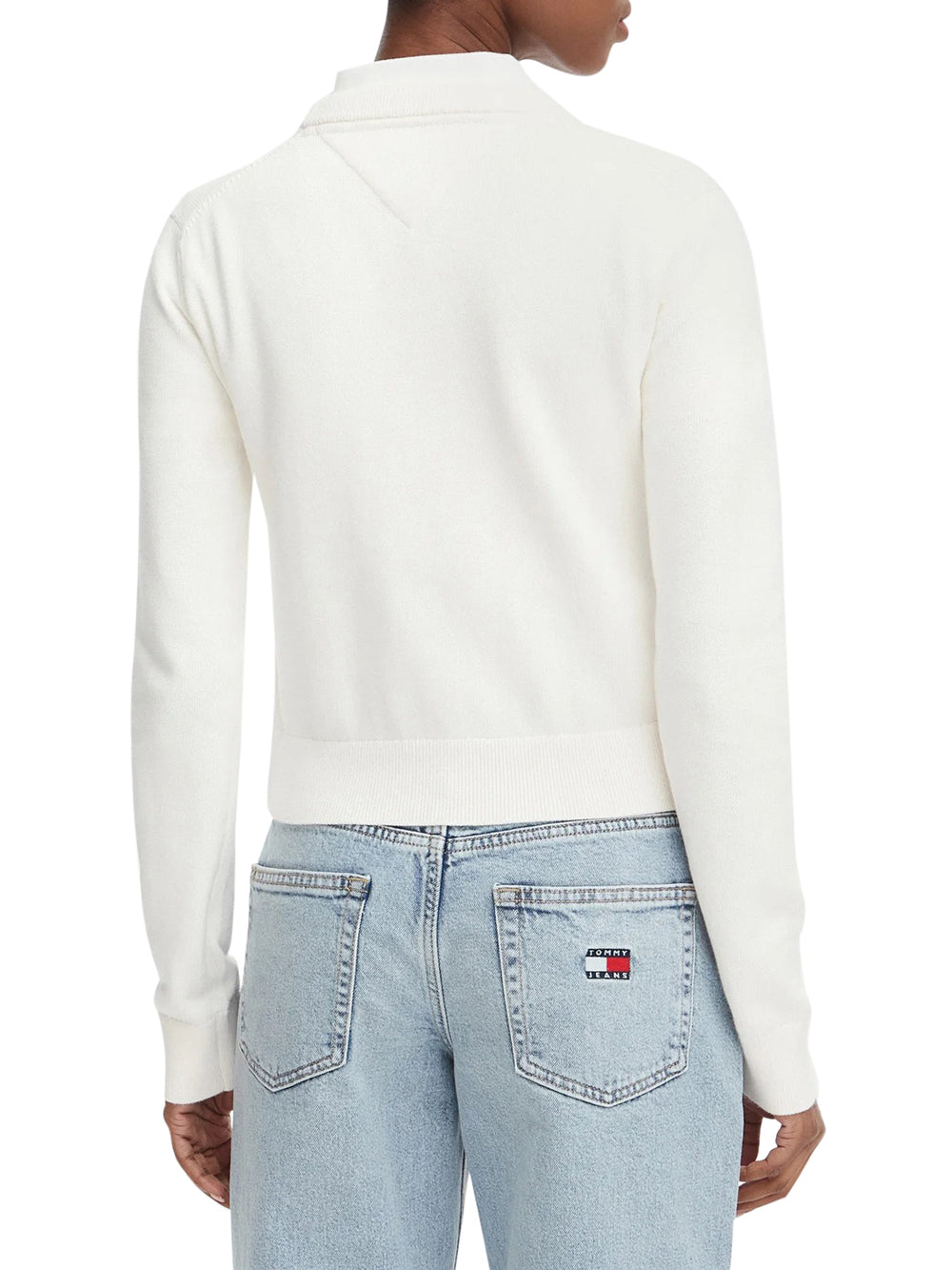 TOMMY JEANS 1USCITA Maglia Tommy Jeans Logo Frontale Bianco