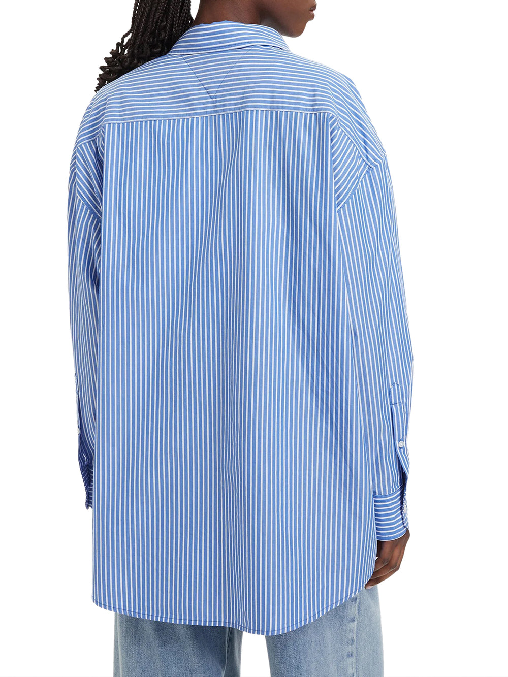 TOMMY JEANS 1USCITA Camicia Tommy Jeans Logo Frontale Celeste