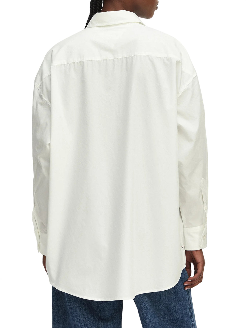 TOMMY JEANS 1USCITA Camicia Tommy Jeans Logo Frontale Ecru