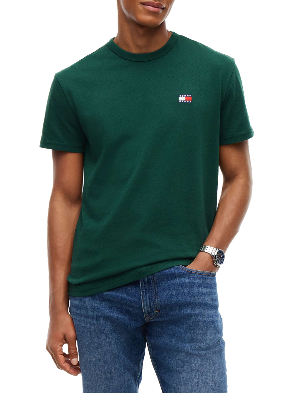TOMMY JEANS 2USCITA T-Shirt Tommy Jeans In Tinta Unita Verde