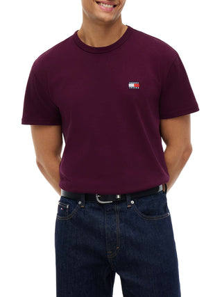 TOMMY JEANS 2USCITA T-Shirt Tommy Jeans In Tinta Unita Bordeaux