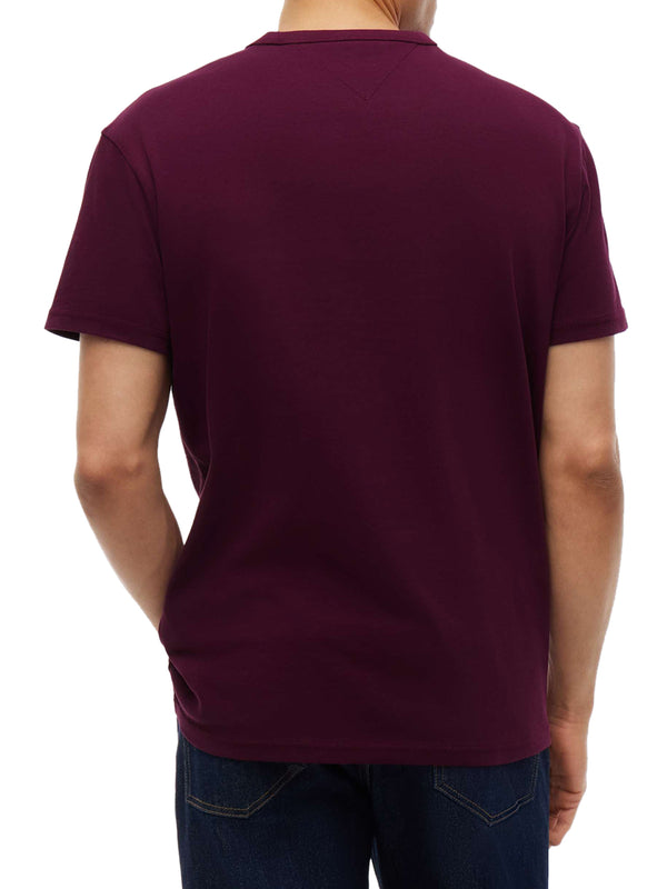 TOMMY JEANS 2USCITA T-Shirt Tommy Jeans In Tinta Unita Bordeaux