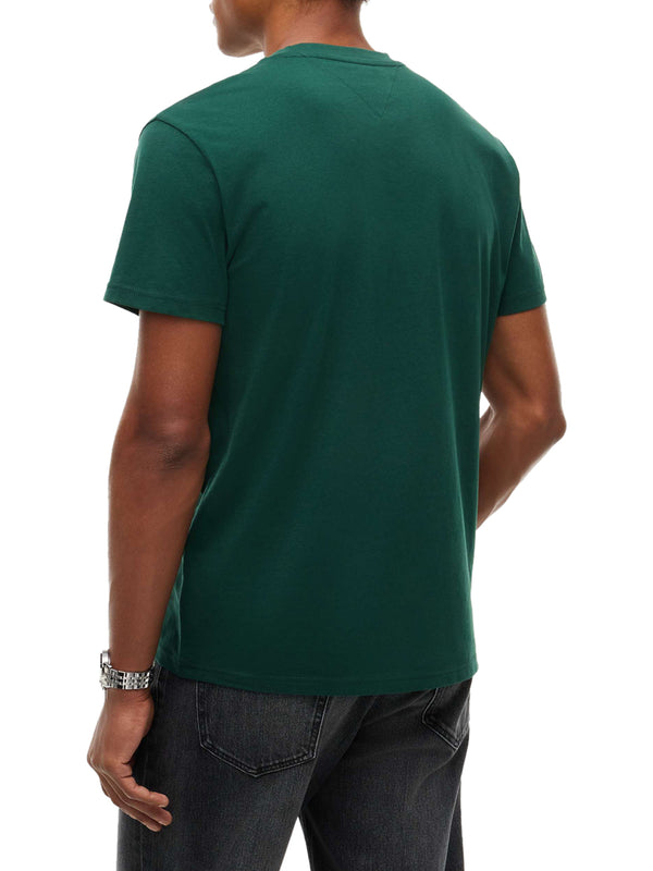 TOMMY JEANS 2USCITA T-Shirt Tommy Jeans Logo Frontale Verde