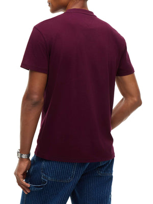TOMMY JEANS 2USCITA T-Shirt Tommy Jeans Logo Frontale Bordeaux