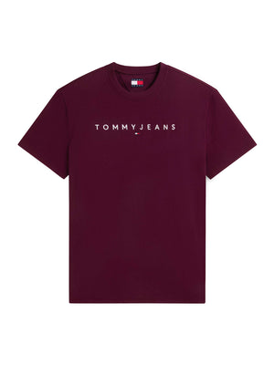 TOMMY JEANS 2USCITA T-Shirt Tommy Jeans Logo Frontale Bordeaux