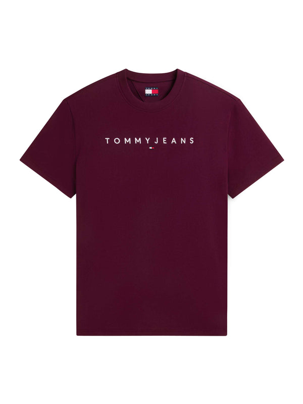 TOMMY JEANS 2USCITA T-Shirt Tommy Jeans Logo Frontale Bordeaux