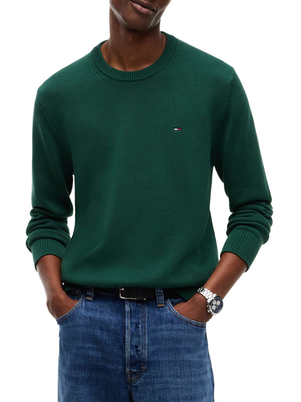 TOMMY JEANS 2USCITA Maglia Tommy Jeans In Tinta Unita - Verde