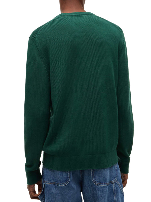 TOMMY JEANS 2USCITA Maglia Tommy Jeans In Tinta Unita - Verde