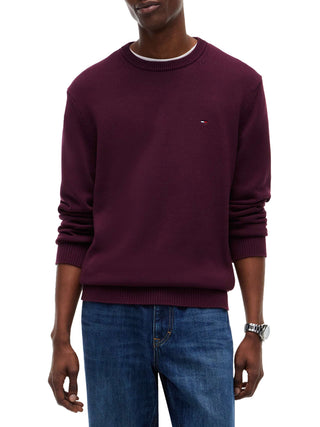 TOMMY JEANS 2USCITA Maglia Tommy Jeans In Tinta Unita - Bordeaux