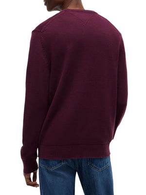 TOMMY JEANS 2USCITA Maglia Tommy Jeans In Tinta Unita - Bordeaux