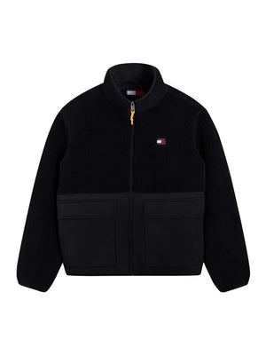 TOMMY JEANS 2USCITA Giacca Teddy con texture a contrasto e vestibilità comoda Nero