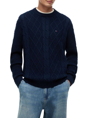 TOMMY JEANS 2USCITA Maglia Tommy Jeans Tinta Unita Navy
