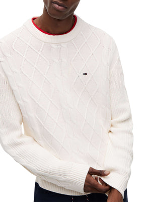TOMMY JEANS 2USCITA Maglia Tommy Jeans Tinta Unita Bianco