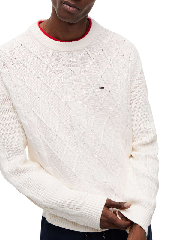 TOMMY JEANS 2USCITA Maglia Tommy Jeans Tinta Unita Bianco