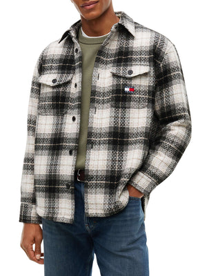 TOMMY JEANS 2USCITA Camicia Over Tommy Jeans DM0DM23616 - Nero Bianco