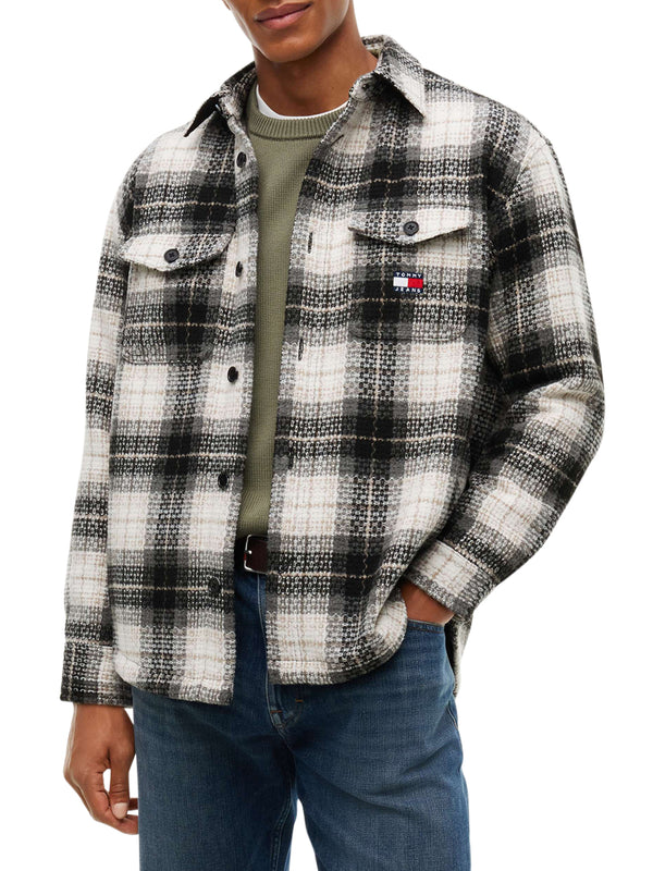 TOMMY JEANS 2USCITA Camicia Over Tommy Jeans DM0DM23616 - Nero Bianco