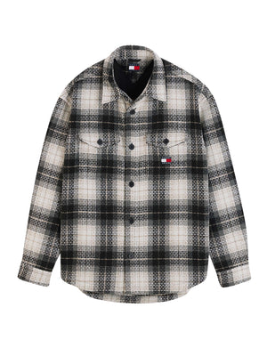 TOMMY JEANS 2USCITA Camicia Over Tommy Jeans DM0DM23616 - Nero Bianco