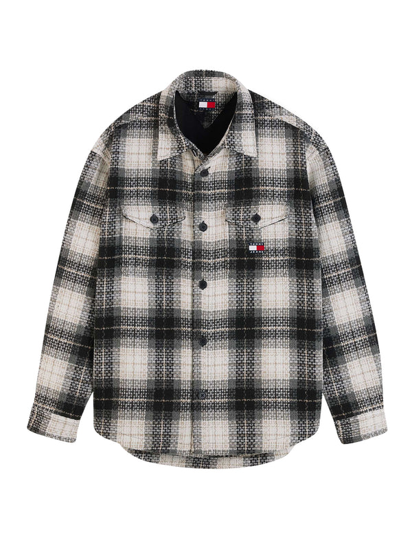 TOMMY JEANS 2USCITA Camicia Over Tommy Jeans DM0DM23616 - Nero Bianco