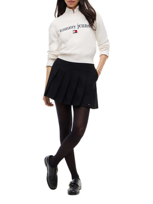 TOMMY JEANS 2USCITA Maglione Tommy Jeans Logo Frontale - Bianco