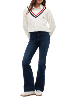 TOMMY JEANS 2USCITA Maglia Tommy Jeans DW0DW23550 - Bianco