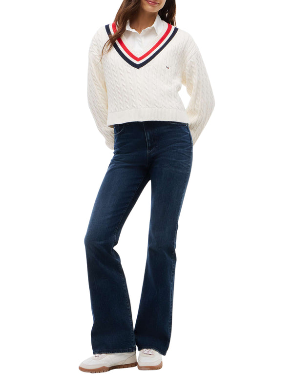 TOMMY JEANS 2USCITA Maglia Tommy Jeans DW0DW23550 - Bianco