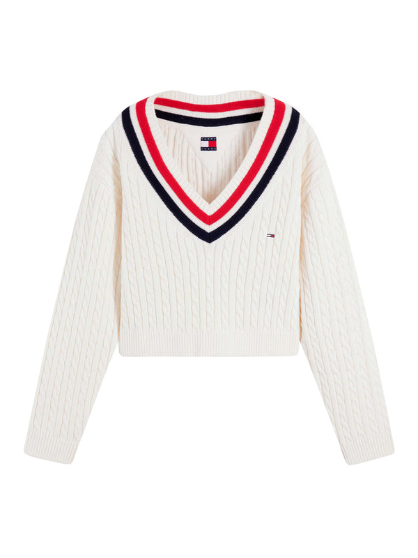 TOMMY JEANS 2USCITA Maglia Tommy Jeans DW0DW23550 - Bianco