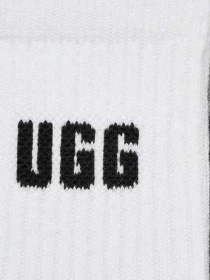UGG Calzini Ugg Quinlin Logo Quarter 3 Pack Nero Bianco