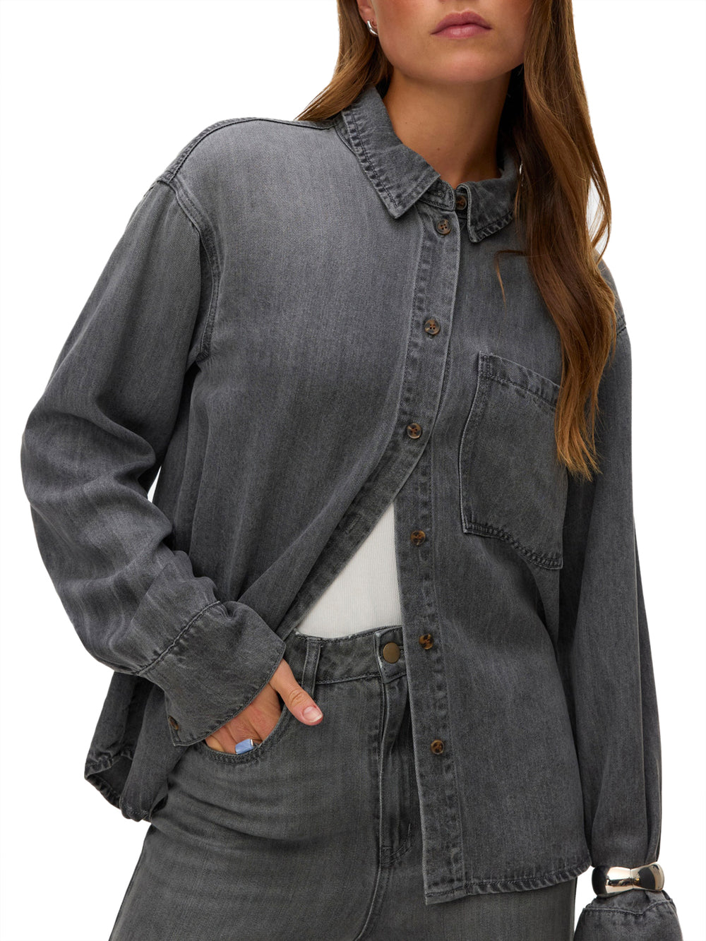 VERO MODA AWARE Camicia Vero Moda Awlucea - Grigio