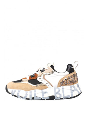 VOILE' BLANCHE Sneakers Voile Blanche Club105 Marrone