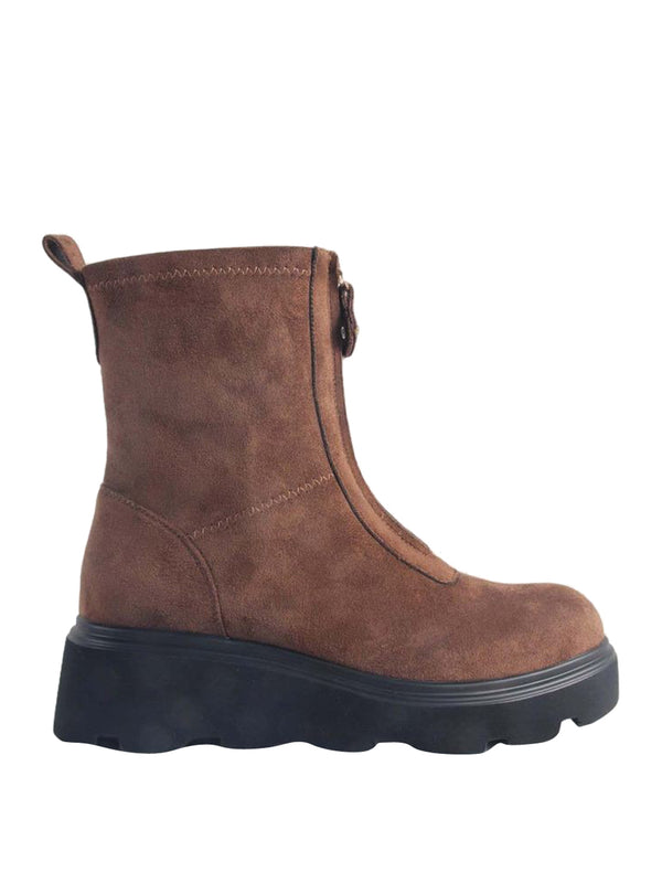 Why Not Stivali Helena Low Whynot - Khaki Suede