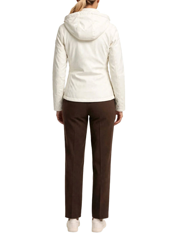 YES ZEE Giubbino Donna Sciancrato In Softshell Yes Zee - Avorio