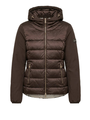 YES ZEE Giubbino Donna Trapuntato Con Finto Gilet Stac. Yes Zee - Moro