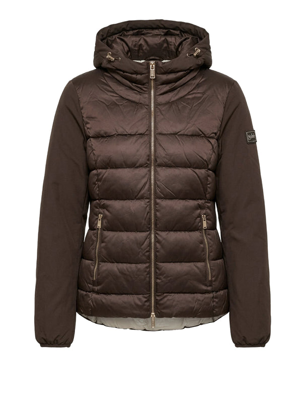 YES ZEE Giubbino Donna Trapuntato Con Finto Gilet Stac. Yes Zee - Moro